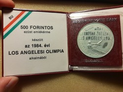 Nyári Olimpia Los Angeles 500ft 1984 Ag ezüst 28g (posta van)  !