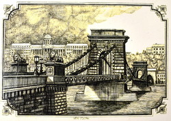 Vén Zoltán (1941) chain bridge