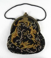 1J912 antique copper buckle dragon decorated women's theater bag