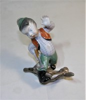 A kis vadász és a nyúl - Herendi porcelán figura