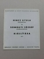 Gyula Hincz and József Somogyi - catalogue