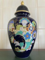 Heinrich Germany Echt Kobalt porcelán váza
