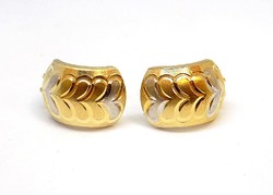 Yellow-white gold earrings (zal-au107361)