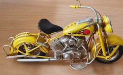 Fém Chopper Motor Makett (sárga)