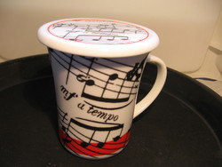 Cha cult sheet music, singing mug with filter, roof, cover mf cantabile