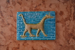 Beautiful turquoise tiles based on the Babylonian Ishtar Gate