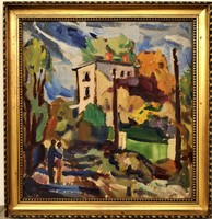 Miklós Németh (1934 - 2012) 60s intact! Villa on Pasaret? C. Your painting with an original guarantee!