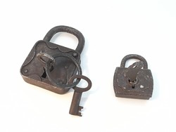 2 old working padlocks in one