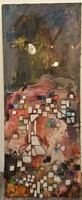 Rác András (1926-2013) Composition: c. mosaic wall relief Original with Guarantee!!