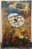 András Rác (1926-2013) Note III: mosaic wall relief with Original Guarantee!