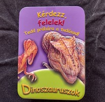 Ask, I'll answer - children's quiz card - dinosaurs -