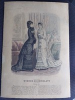Wiener modenblatt's fashion picture supplement of the fashion magazine 1881 - 095