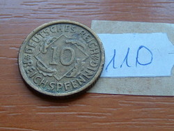 NÉMET BIRODALOM 10 PFENNIG Reichspfennig 1935  A,  Alumínium-bronz 110.