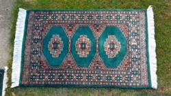 Pakistani hand-knotted jaldar connecting rug 103 x 64 cm