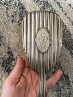 Beautiful antique collectible silver comb with a beautiful motif