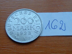 NÉMET WEIMAR 200 MARK MÁRKA 1923  A, Alumínium 162.