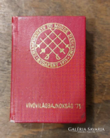 Vívó-világbajnokság '75 - Kozák Mihály - miniatűr könyv.