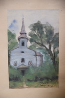 Beautiful rare painting church