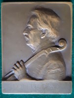 Telcs ede: david popper, 1906, plaque mediated by eke