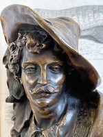 Bronze bust in the manner of Ernest Rancoulet