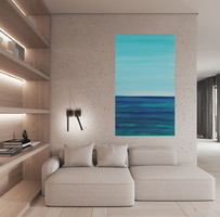 OCEAN - landscape festmény Kuzma Lilla