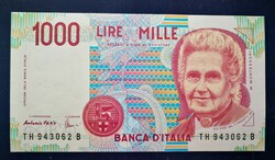 Italy 1000 lire 1990 oz