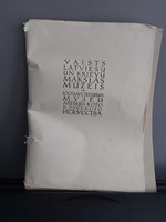 Lett múzeumi festménykatalógus nyomatai leírással, magyar fordítással 120
