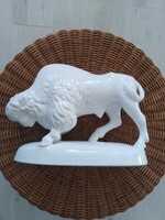 Ceramic buffalo - white