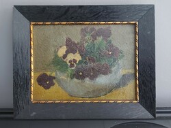 Unsigned painting - pansy 117