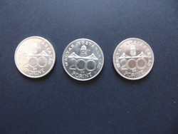 Ezüst 200 forint 1992 - 1993 - 1994