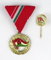 1K038 Régi szocialista úttörő úttörővezető kitüntetés díszdobozában ELŐRE