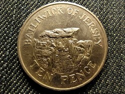 Jersey II. Erzsébet Dolmenek 10 penny 1990 (id25430)