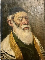 Oil painting of Rabbi, Kasznár Ring Jenő (1875:1945)