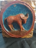 Wooden zodiac sign (vintage)