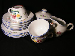 Herendi village pottery hand painted set pieces