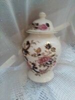 Masons wonderful vase with lid, small damage