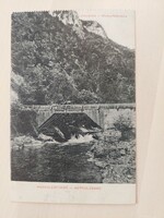 Herkulesfürdő, Vízeséshíd 1920 előtti képeslap, Erdély