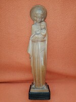 "BERGMANN" (Mária gyermekével), fafaragás, fából faragott szobor.