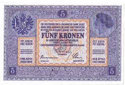 Ausztria REPLIKA 5 korona  1914