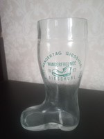 Special boots beer glass Austria 1981
