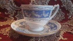 Régi puttós teás csésze tányérral (M2901)