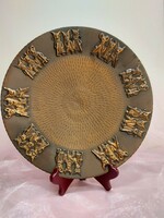 Lignifer copper bronze buso scenic wall plate