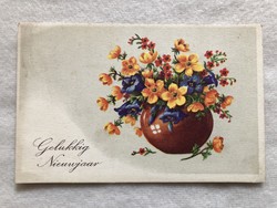 Antique floral postcard