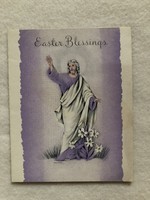Old graphic easter postcard - usa