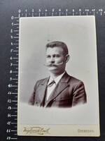 Keglovich Emil régi vizitkártya, keményhátú fotó