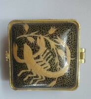 Scorpio horoscope porcelain jewelry box ceramic