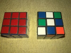 2 retro rubik cubes