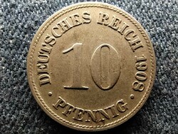 Németország Második Birodalom II. Vilmos (1888-1918) 10 Pfennig 1908 D (id57327)