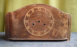 Old Junghans fireplace clock clock case, part 39.5x 13.5 x 21 cm
