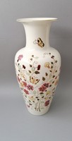 Zsolnay Pillangós HATALMAS váza, 42 cm. Nem használt!